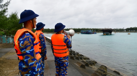 Đặc khu Trường Sa chủ động ứng phó với áp thấp nhiệt đới