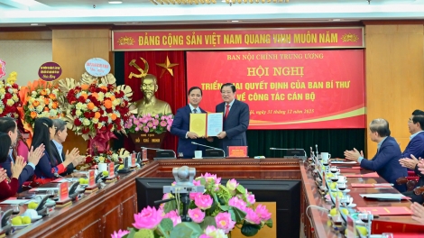 Đồng chí Nguyễn Xuân Trường được bổ nhiệm giữ chức Phó Trưởng Ban Nội chính Trung ương 