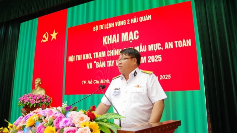 Vùng 2 Hải quân khai mạc Hội thi kho, trạm chính quy và “Bàn tay vàng” 2025
