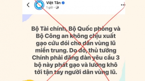 Xuyên tạc, bóp méo hoạt động cứu trợ người dân trong lũ lụt: “trò bẩn” của những kẻ chống phá”