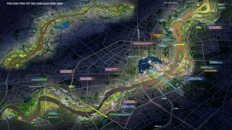 “Siêu” dự án 338.000 tỷ đồng hiện thực hoá “thành phố hai bên bờ sông Hồng”