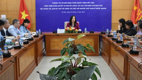 Hội nghị về Nghị quyết 36-NQ/TW: Sẽ đánh giá toàn diện 20 năm công tác người Việt Nam ở nước ngoài