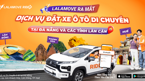   Lalamove ra mắt dịch vụ ô tô đưa đón khách tại Đà Nẵng và lân cận