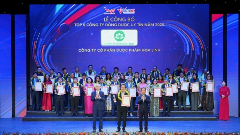  Dược phẩm Hoa Linh tiếp tục được vinh danh Top 5 Công ty Đông dược uy tín