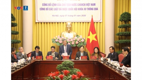 Thời sự 12h 7/1/2026: Công bố Lệnh của Chủ tịch nước về 12 luật đã được Kỳ họp thứ 10, Quốc hội khóa 15 thông qua