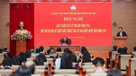 MTTQ Việt Nam lấy ý kiến cử tri nơi công tác giới thiệu người ứng cử Quốc hội khóa XVI