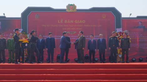 Bộ Công an tiếp nhận trụ sở Trung tâm Đào tạo và Phát triển năng lực gìn giữ hòa bình