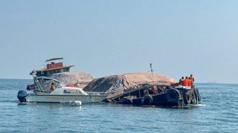 Biên phòng Hải Phòng cứu hộ thành công tàu vận tải bị nạn trên biển