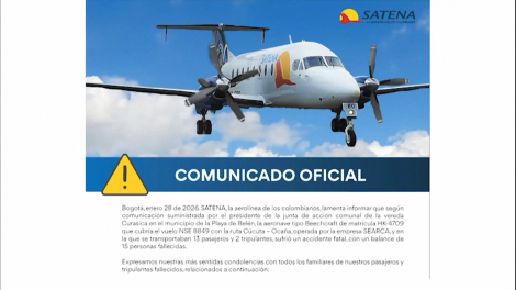 Colombia: Tai nạn máy bay khiến 15 người thiệt mạng