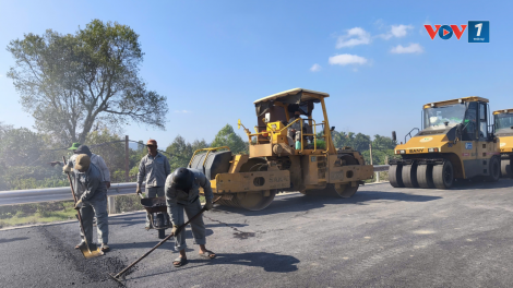 Không khí lao động đầu năm trên công trường cao tốc Khánh Hòa – Buôn Ma Thuột
