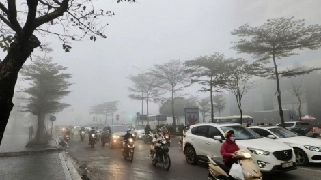 Thời tiết ngày 30/1: Bắc Bộ mưa phùn, sương mù, trời rét về đêm và sáng