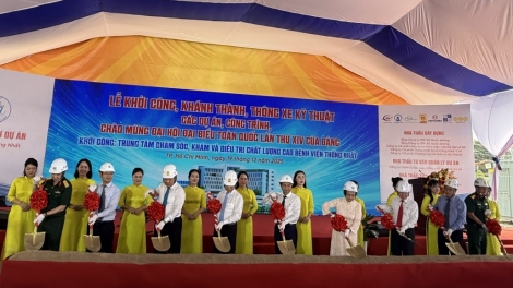 Khởi công, khánh thành loạt công trình chào mừng Đại hội XIV