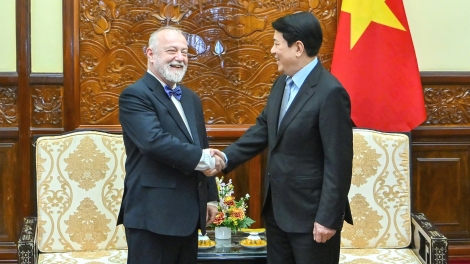 Chủ tịch nước Lương Cường tiếp Đại sứ Cộng hoà Séc đến chào từ biệt