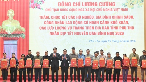 Thời sự 12h 5/2/2026: Chủ tịch nước Lương Cường thăm, chúc Tết tại Phú Thọ
