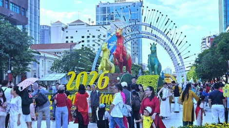 Người dân TP HCM rộn ràng du xuân, lắng đọng nghĩa tình