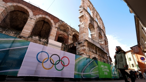 Quảng trường La Mã sẵn sàng cho lễ bế mạc Olympic mùa Đông 2026