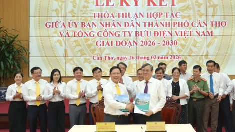 Bưu điện Việt Nam và Cần Thơ hợp tác nâng cao chất lượng phục vụ người dân, thúc đẩy chuyển đổi số