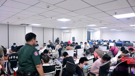 Campuchia ra tay quét sạch “hang ổ” lừa đảo: Phnom Penh quyết tâm xóa sổ tội phạm mạng trước 30/3