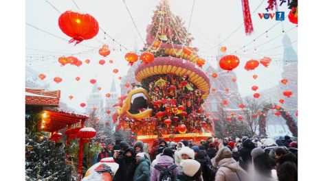 Không khí Tết rộn ràng giữa lòng nước Nga