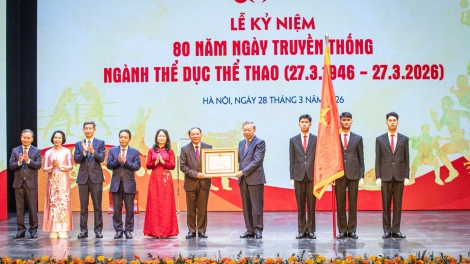 Thời sự 12h 28/3/2026: Lễ kỷ niệm 80 năm Ngày truyền thống ngành Thể dục Thể thao Việt Nam (27/3)