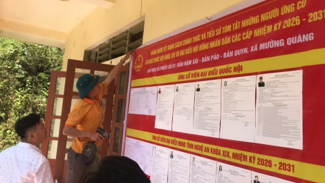 55 khu vực đặc biệt khó khăn của Nghệ An sẽ bỏ phiếu sớm