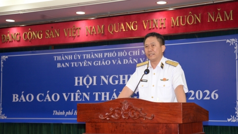 Khẳng định vai trò chiến lược của biển, đảo Việt Nam tại Hội nghị Báo cáo viên TP.HCM