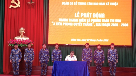 Tuổi trẻ Trung tâm BĐKT Vùng 2 Hải quân phát động Tháng Thanh niên 2026