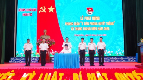 Tuổi trẻ Lữ đoàn Tàu ngầm 189 Hải quân phát động Phong trào “3 tiên phong quyết thắng”