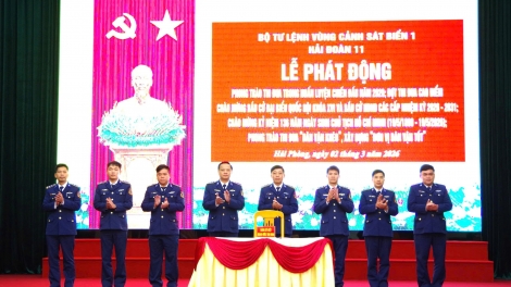 Hải đoàn 11 ra quân huấn luyện 2026, quyết tâm dẫn đầu phong trào thi đua