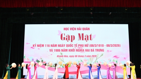 Phụ nữ Học viện Hải quân: “ Bản lĩnh, trí tuệ, kỷ cương, nhân ái”