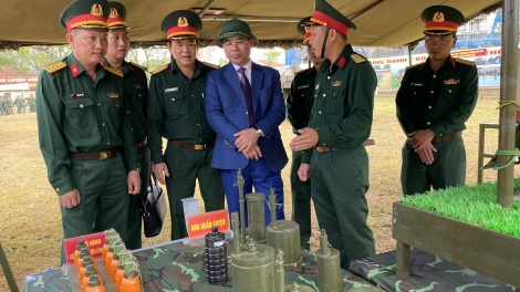 Lực lượng vũ trang Đắk Lắk ra quân huấn luyện và thi đua trong đợt bầu cử