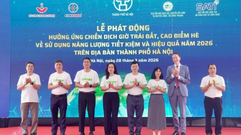 Hà Nội lan toả các hoạt động sử dụng năng lượng tiết kiệm, hưởng ứng Chiến dịch Giờ trái đất 2026