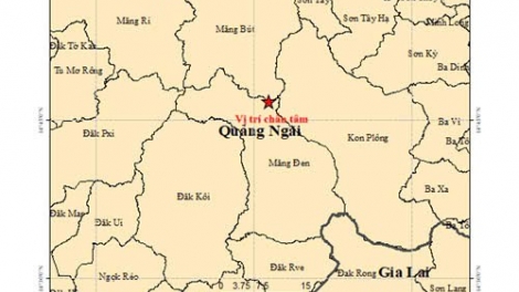 Động đất 3,6 độ Richter ở xã Măng Bút, rung lắc lan xa tới ven biển Quảng Ngãi