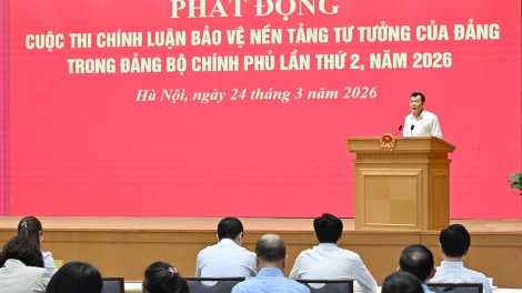 Đảng bộ Chính phủ phát động “Cuộc thi chính luận về bảo vệ nền tảng tư tưởng của Đảng lần thứ 2” 