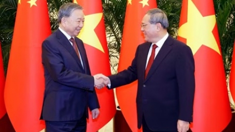 Tổng Bí thư, Chủ tịch nước Tô Lâm hội kiến Thủ tướng Trung Quốc Lý Cường