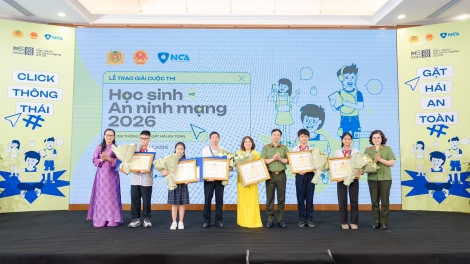 Trao giải Cuộc thi “Học sinh với An ninh mạng 2026”