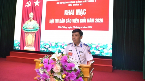 Hội thi Báo cáo viên giỏi góp phần nâng cao hiệu quả công tác giáo dục chính trị tại Hải đoàn 11