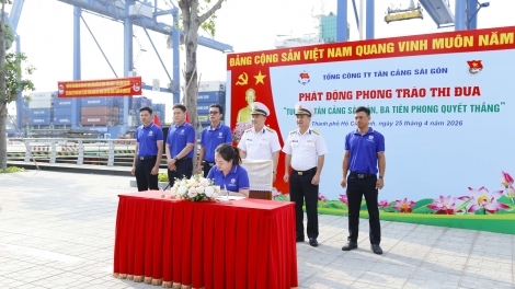 Tuổi trẻ Tân Cảng Sài Gòn phát động phong trào “3 Tiên phong quyết thắng”