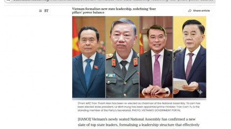 Truyền thông khu vực: Việt Nam củng cố ổn định chính trị, mở rộng hợp tác khu vực