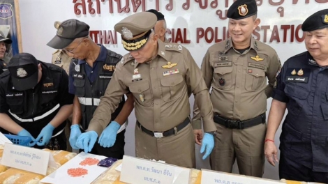 Cảnh sát Thái Lan triệt phá các đường dây ma túy lớn trong dịp lễ Songkran   