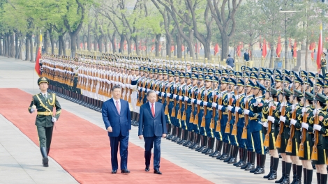 Tổng Bí thư, Chủ tịch nước Tập Cận Bình chủ trì lễ đón chính thức Tổng Bí thư, Chủ tịch nước Tô Lâm