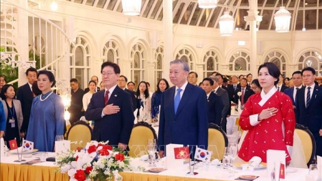 Tổng Bí thư, Chủ tịch nước Tô Lâm chủ trì tiệc chiêu đãi Tổng thống Hàn Quốc Li Che Mieng