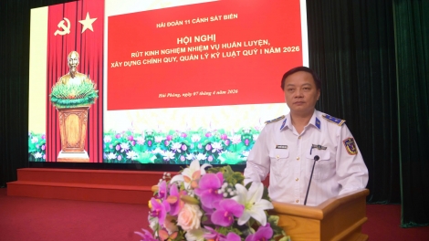 Hải đoàn 11 nâng cao chất lượng huấn luyện, xây dựng chính quy quý I năm 2026