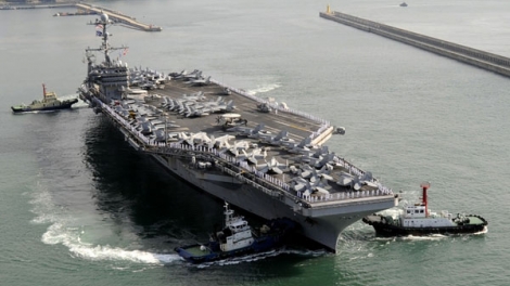 Tầu sân bay hạt nhân USS George Washington của Mỹ quay lại Nhật Bản