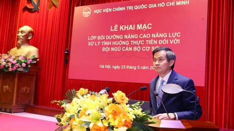 Khai mạc lớp bồi dưỡng nâng cao năng lực xử lý tình huống thực tiễn đối với cán bộ cơ sở
