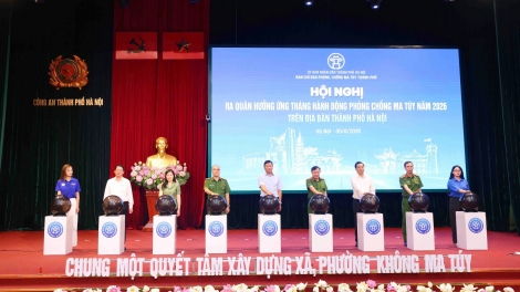 Hà Nội ra quân hưởng ứng và phát động Tháng hành động phòng chống ma túy năm 2026