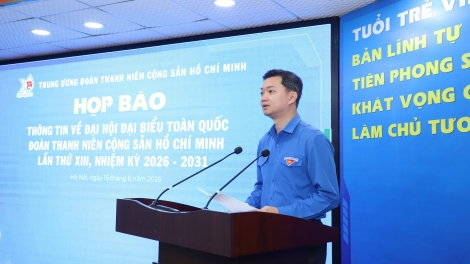 Ngày 24-25/6 sẽ diễn ra Đại hội đại biểu toàn quốc Đoàn TNCS Hồ Chí Minh lần thứ XIII