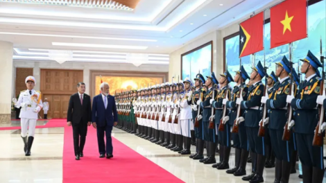 Thủ tướng Lê Minh Hưng chủ trì Lễ đón Thủ tướng Timor-Leste