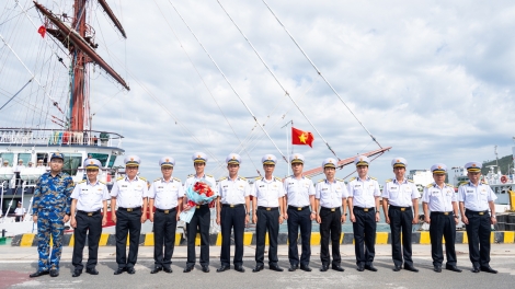 Tàu buồm 286 - Lê Quý Đôn hoàn thành hải trình đối ngoại và huấn luyện quốc tế