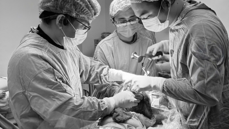 Người bệnh ung thư phổi giai đoạn 4 di căn được các thầy thuốc cứu chữa đôi chân